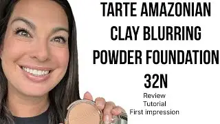 Обзор тональной пудры-пудры Tarte Amazonian Clay Blurring Powder Foundation - 32N | Тест на стойк...