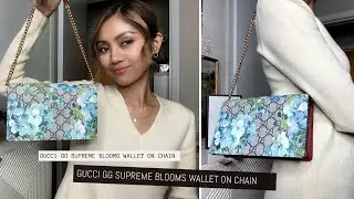 GUCCI GG SUPREME BLOOMS WALLET ON CHAIN BAG | YANA SU