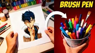 Sung Jin-woo Brush Pen Art | Solo Leveling​ 