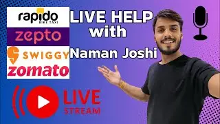 JoshiVlogRJ03 is live Rapido captain Zepto Swiggy Zomato Live Help Delivery Partner ||