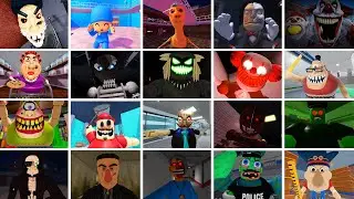 TRASH MONSTER OBBY, TEAM DENTIST, MISS ANI TRON, STINKY'S DETENTION, PAPA PIZZA, ROBLOX JUMPSCARE'S