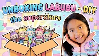 OMG! Unboxing RARE Labubu DIY Blind Box! Which Labubu did I get? | The Superstars