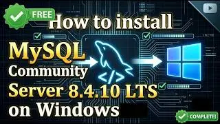 How to install MySQL Community Server 8.4.10 LTS