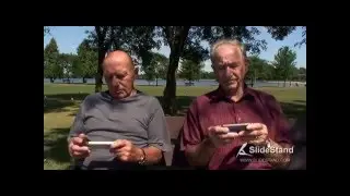 SlideStand Add - Two men and a bench
