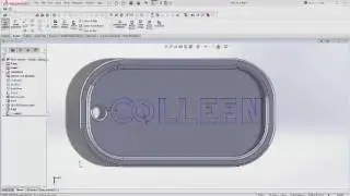 SOLIDWORKS and Makerbot Tutorials: Personalized Dog Tag - Part 2