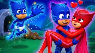 Catboy Chooses Owlette While Gekko Watches in Silence | PJ Masks Animation 💔🌙