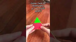 How to solve twisted corner on Pyramorphix. #speedcube #cubingtutorial #howto #cubing