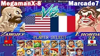 Super Street Fighter II X: Grand Master Challenge - MegamanX-8 vs Marcade7