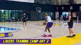 Lakers Training Camp DAY 2 Scene! | Jake Laravia + Vanderbilt Shooting + NEW Injury Update!