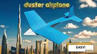 I Built a Realistic Crop Duster Airplane Using Only Paper (Origami) 