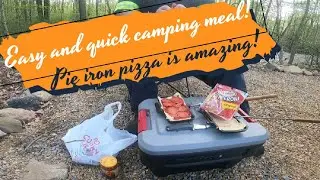 Pie iron pizza. Easy and quick!!