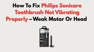 How To Fix Philips Sonicare Toothbrush Not Vibrating Properly &ndash; Weak Motor Or Head Fix