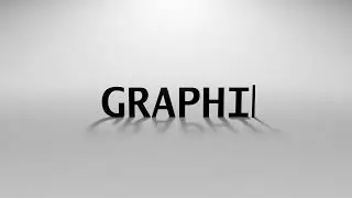 Typing Graphics Text Animation with Blinking Cursor on Off White Background