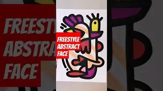 Freestyle abstract face #shortsart #shortart #lineart #lineartdrawing #abstractart #art  #artdenoe