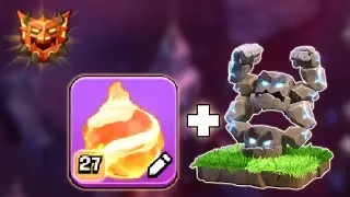 Best Ranked Battle Attack Strategy | Fireball + Meteor Golem Army | Clash of Clans