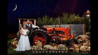 Wedding Light Painting at The Historic Deglman Farm