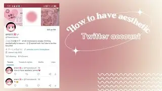 how to make an aesthetic Twitter (ios emoji)🍥 tips for username, bios and more!