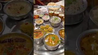 Biggest Veg thali in Vijayawada! Unlimited #breakfast #buffet @199/- #vijayawada #vijayawadafood