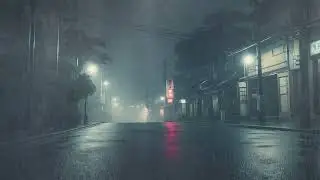 Japan Rain Summer Night 夏の夜雨 &bull; 3-Hour Fan Ambience 🍃🌧️