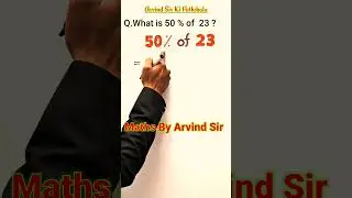 अब 💯 Maths सीखो 📚 Arvind Sir के साथ 🔥🔥 #percentage #maths for ssc cgl