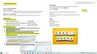 SAP SD || Customization of Credit Management OVA8