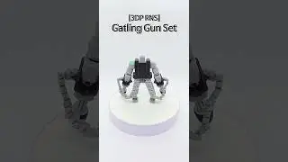 [3DP RNS] Gatling Gun Set (3D Printed Equipment) #3D #printed #robot
