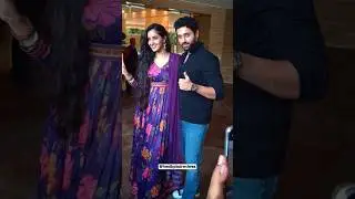 Gadar2 lead actor Utkarsh Sharma & lead actress Simrat Kaur looks cute together at an event in Delhi