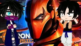 Liga dos Vil&otilde;es + Toji reagindo ao rap do Deathstroke (Chrono)