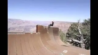 Nathan Beck skating Grand Canyon ramp