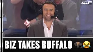 We've Got Biz Rink-Side in Buffalo Tonight 😂🤝