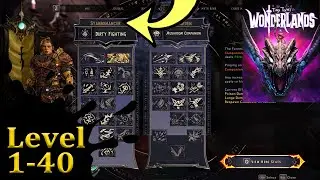 Best leveling guide Stabbomancer 1-40 Mistdancer Tiny Tina Wonderlands