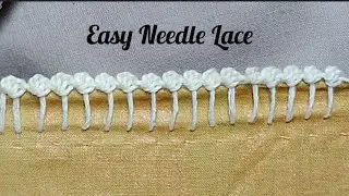 Easy And Unique Needle Lace ! Sui Dhaage Se Lace Kaise Banaye ?