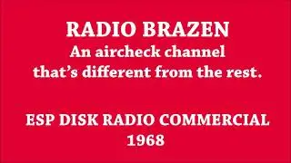 ESP DISK RADIO COMMERCIAL, 1968 -- Aircheck