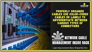 Mastering Cable Chaos: Color Codes & Labels for Neat Network Racks #leaninindia #improvement #001