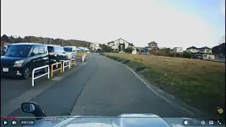 173.裏道～丘上へ～雪山の眺望～百均への途中～笑～。群馬帝国の日常。中華激安ドラレコ。たまに米軍ラジオON