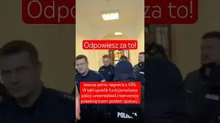 BUTA i AROGANCJA policji naruszającej mandaty parlamentarzyst&oacute;w!