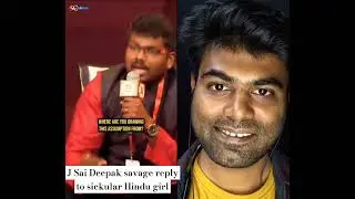 J Sai Deepak savage reply to sickular hindu 🤣🤨🔥#india #viral #shorts