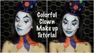 Colorful clown Make up Tutorial | Halloween 2016