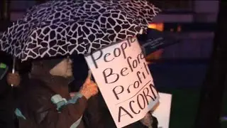 Parliament Street fire victims protest rent request