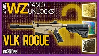 How to get the VLK Rogue: Gold, Platinum, Damascus and Obsidian: 2 Min Warzone Camo Unlocks