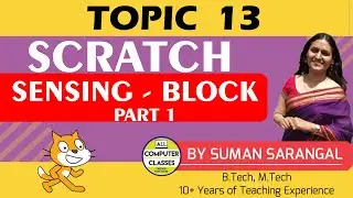 Sensing - Block | Topic 13 (Part 1)| Learn to Code Scratch | All Computer Classes
