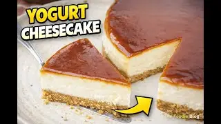 Creamy Yogurt Cheesecake 🍰 (No-Bake + 6 Ingredients!)