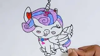 How to draw Unicorn - My Little Pony  || Easy drawing for kids 