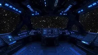 Cosmic Spaceship Cockpit 4K 🚀 Deep Space White Noise for Sleep & Meditation