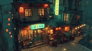 Calm Lofi Beats for Late Night Study Sessions and Deep Focus | Rainy Ryokan