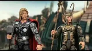 Thor Movie Marvel Select Thor & Loki Action Figure Toy Review