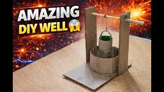 AMAZING DIY WELL FROM CARDBOARD 😱 | EASY SCHOOL PROJECT.