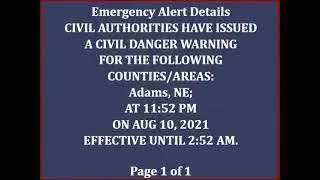 EAS: Civil Danger Warning for Adams County, NE