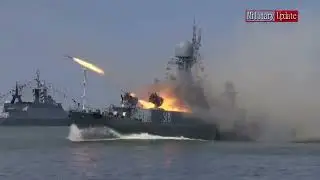 Russian Destroyer CIWS Firing Off 10,000 Rounds Per Minute &ndash; Hunter Killer HD720p