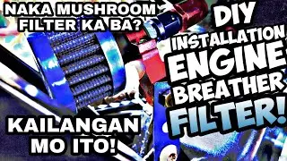 Engine Breather Filter for motorcycle |12mm air filter | Rs 150 Engine Breather Filter Installed